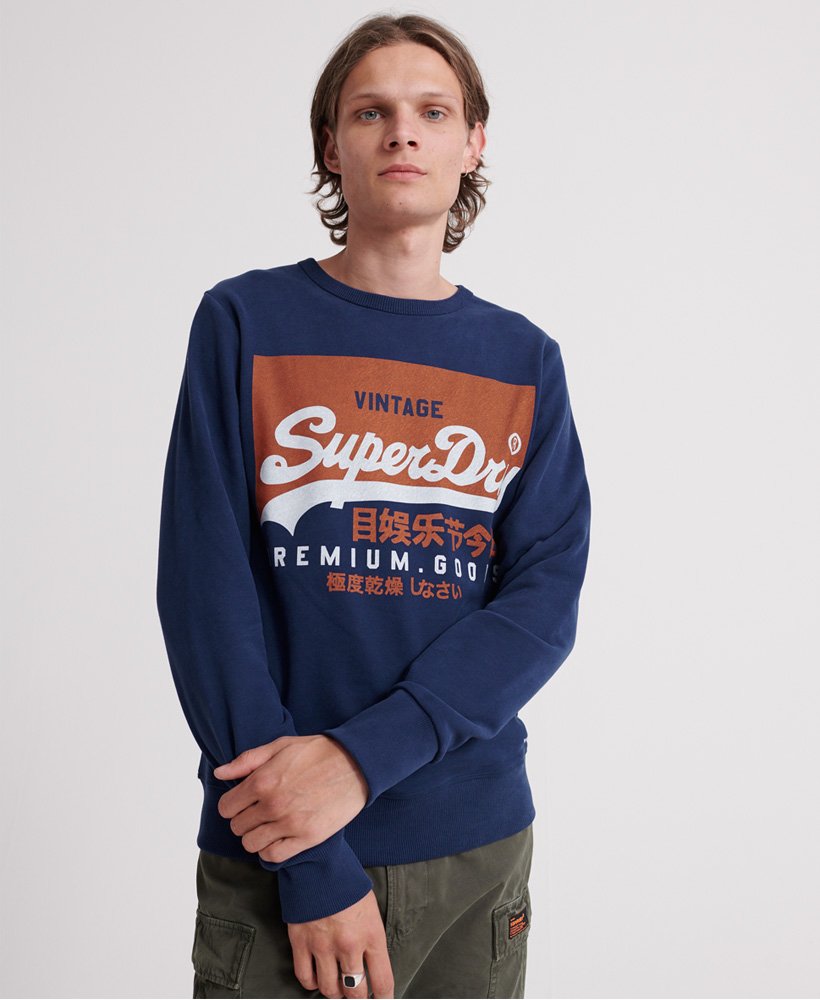 Organic Cotton Vintage Logo Crew Sweatshirt upload9223368955665633505